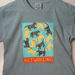 Networking By Stephen Huneck Tee Shirt Size S On Comfort Colors